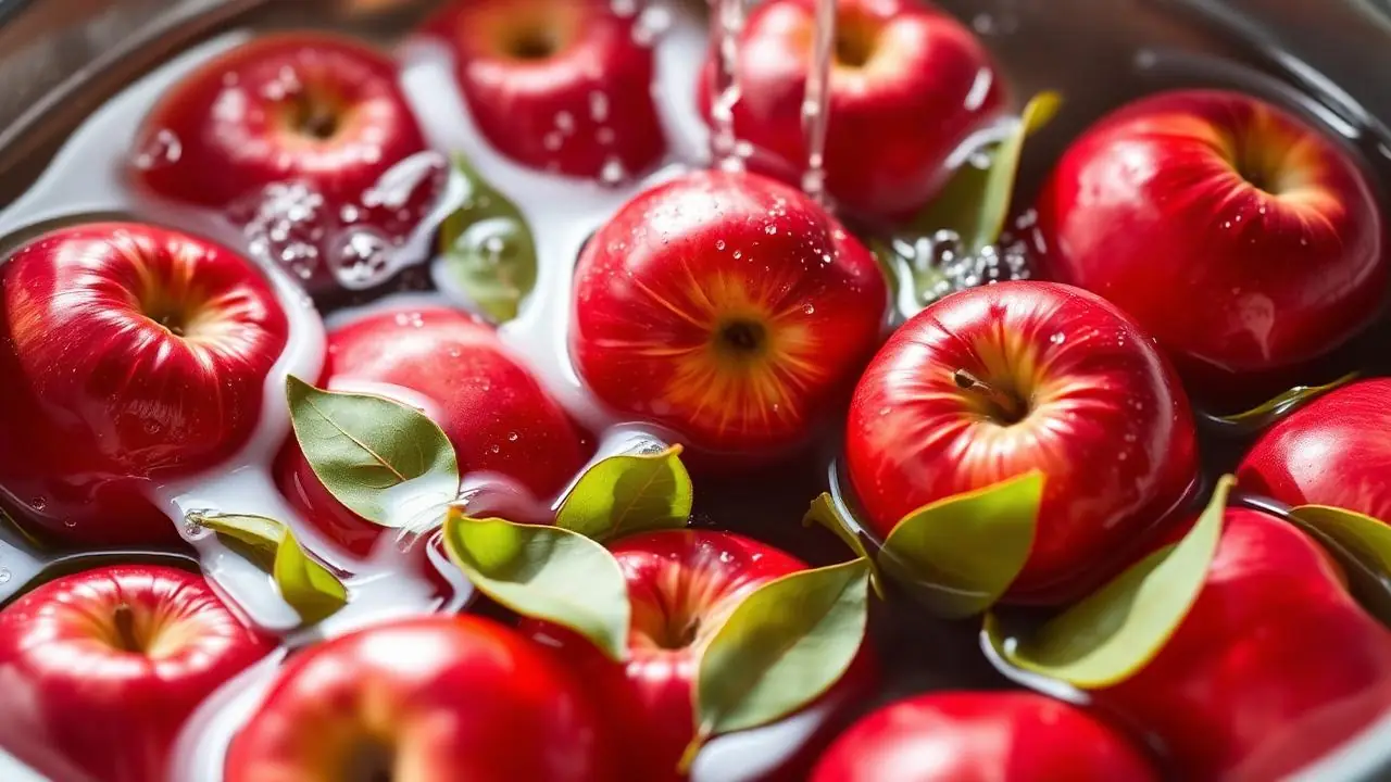Apel segar hasil panen petani mitra sebelum masuk jalur produksi